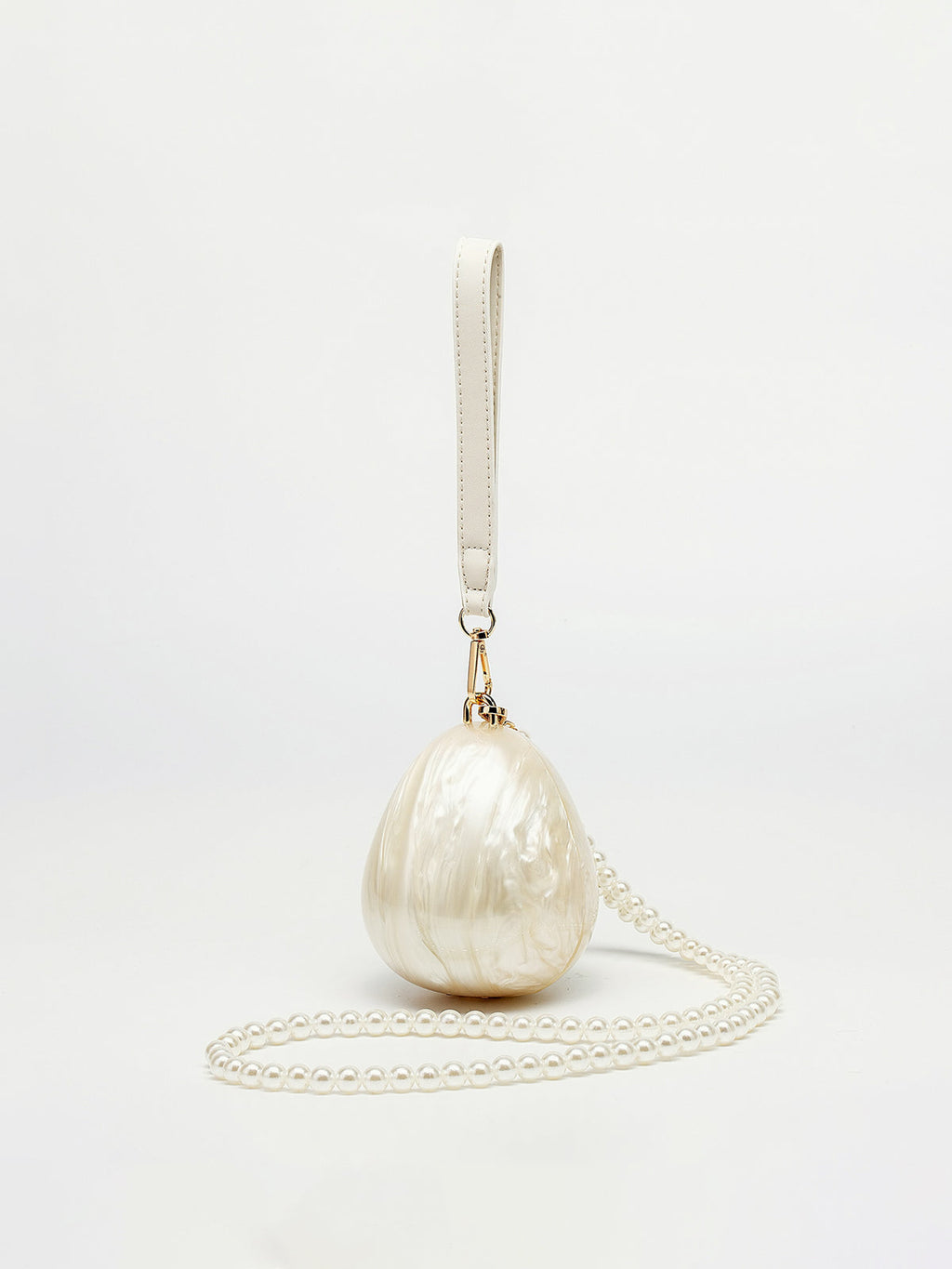 Muschelförmige Acryl-Minitasche