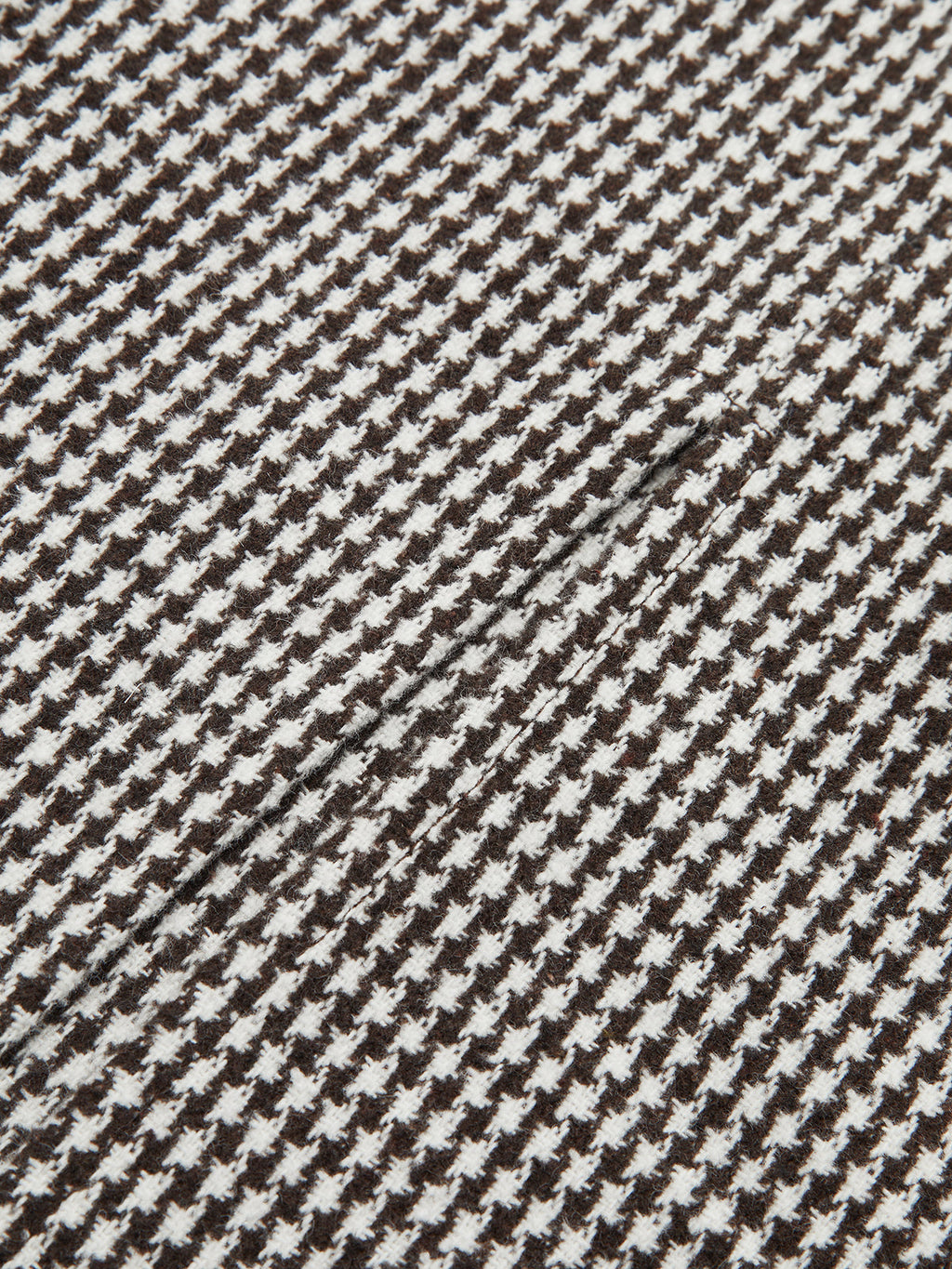 Jupe midi ceinturée en tweed pied-de-poule