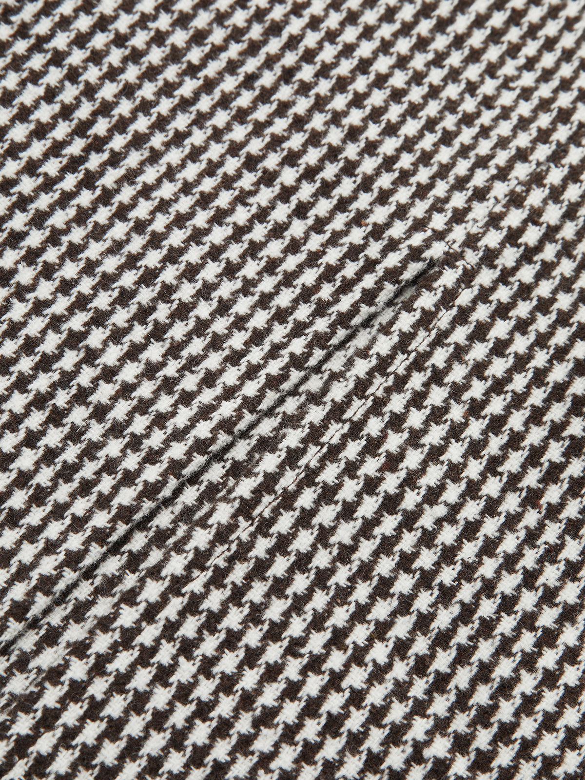 Jupe midi ceinturée en tweed pied-de-poule