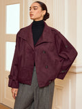 Veste Trench Courte Effet Daim