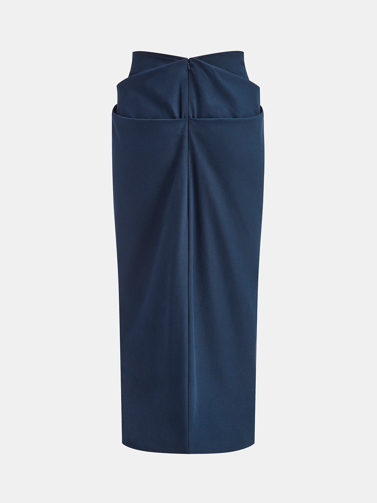 Jupe midi asymétrique à volants