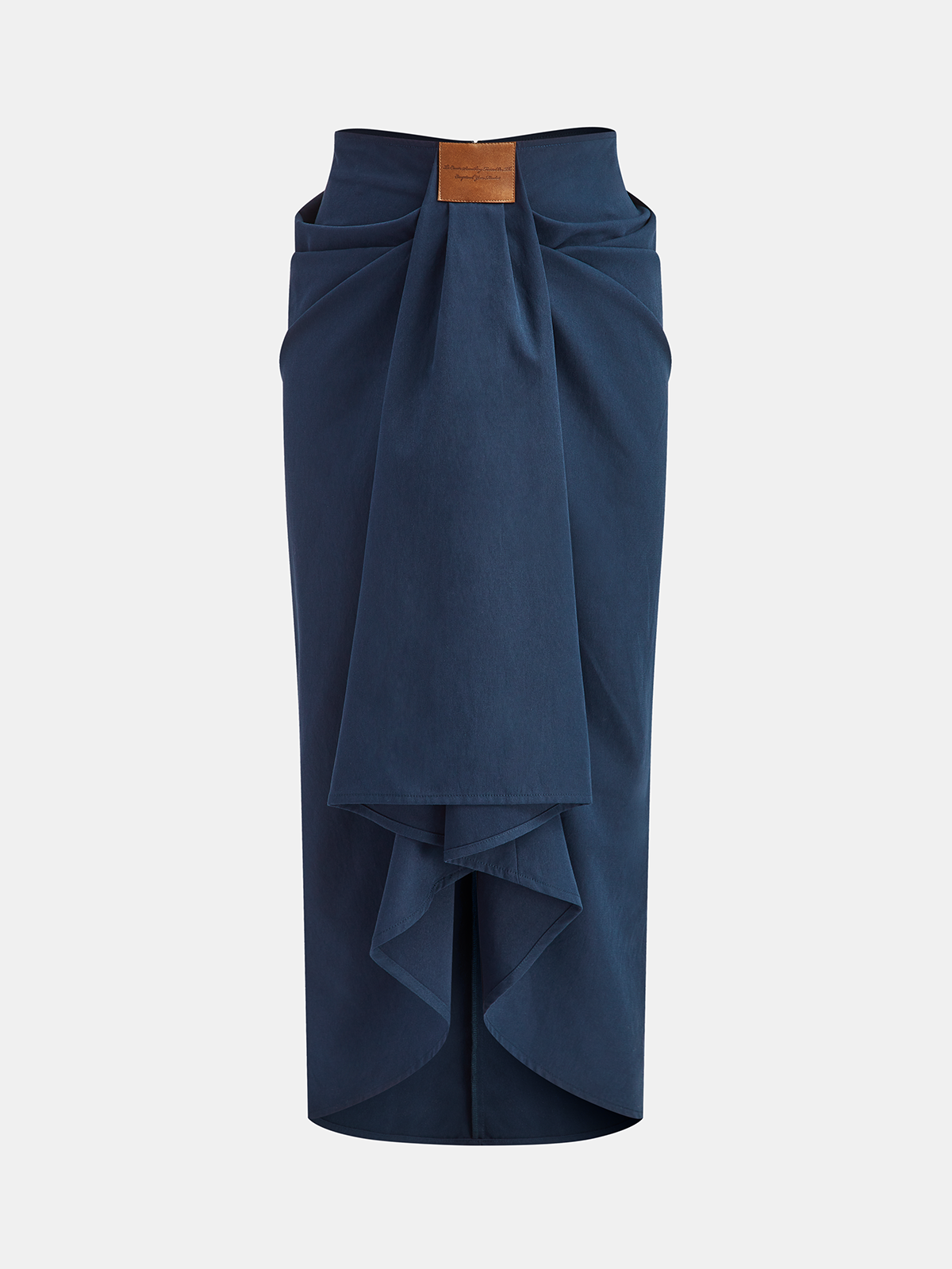 Jupe midi asymétrique à volants