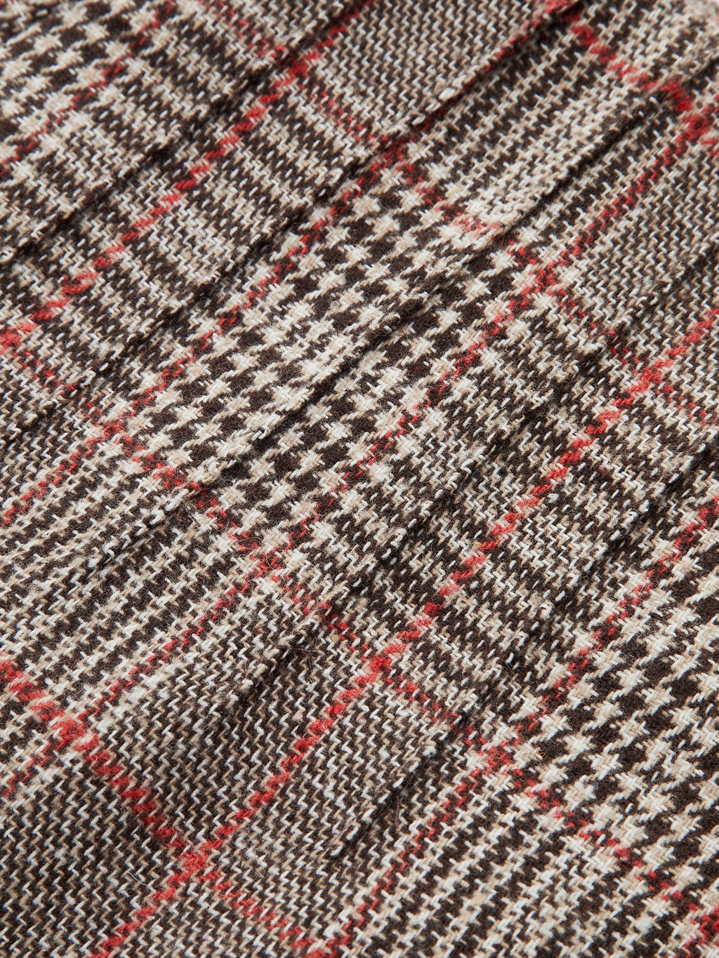 Short en tweed écossais taille haute