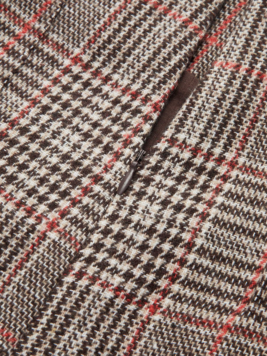 Short en tweed écossais taille haute
