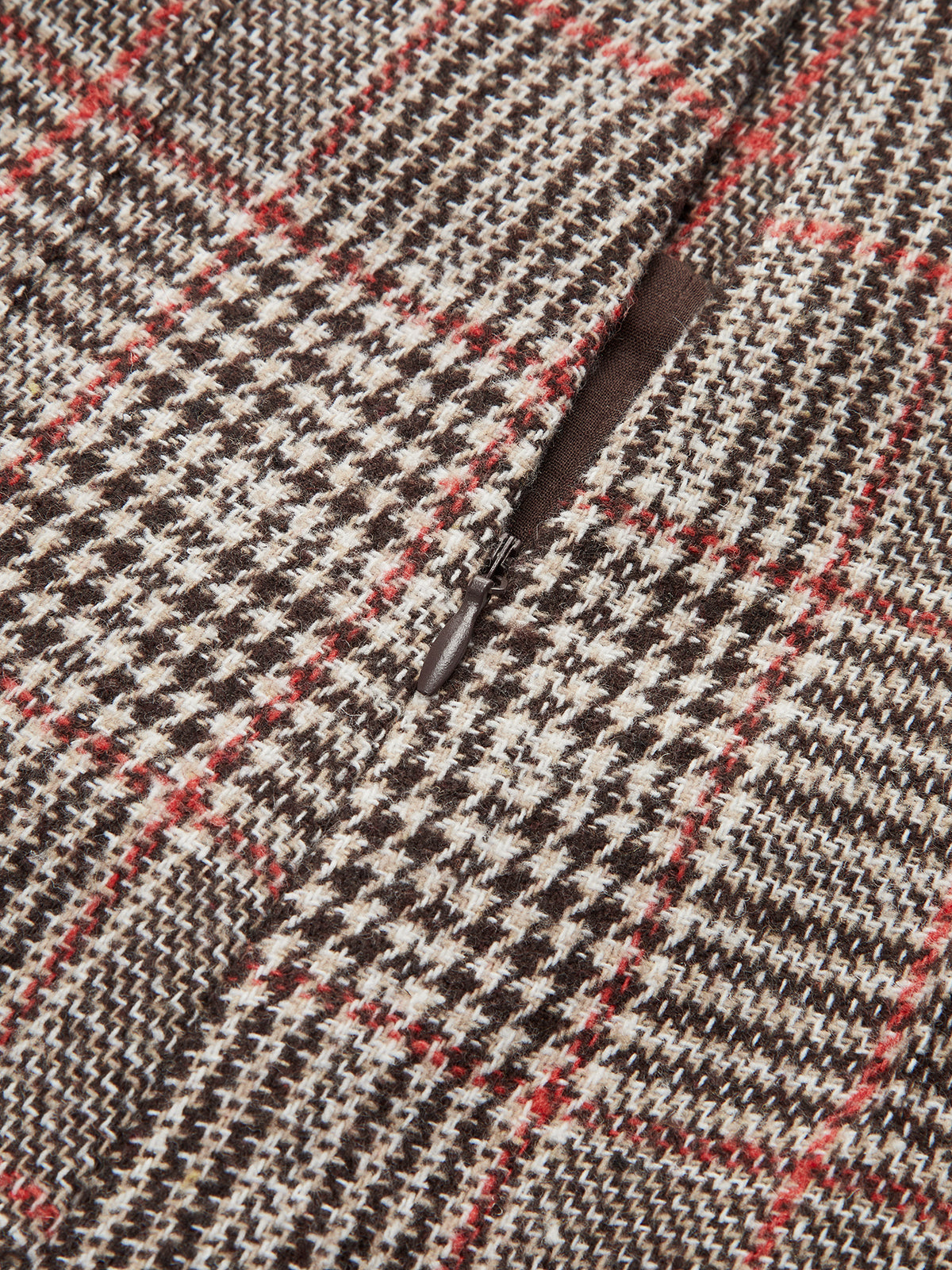 Short en tweed écossais taille haute