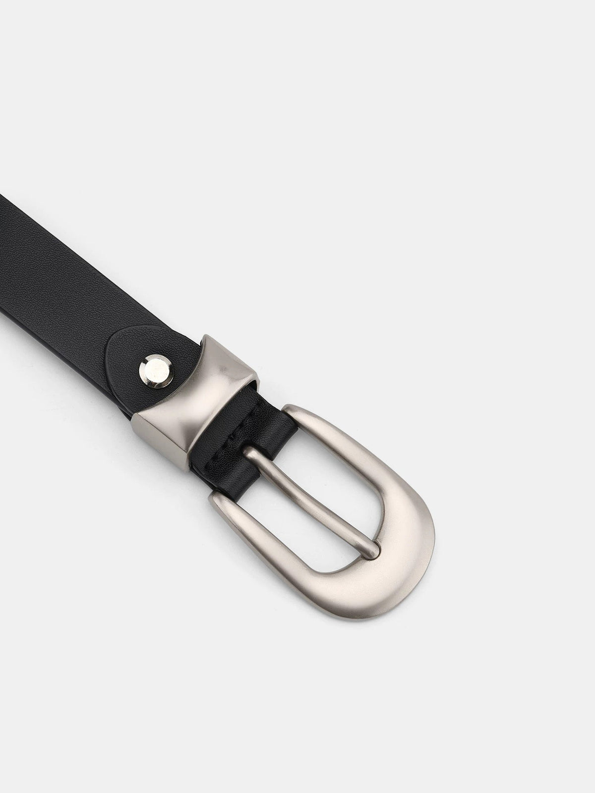 Ceinture en similicuir à détail pointe