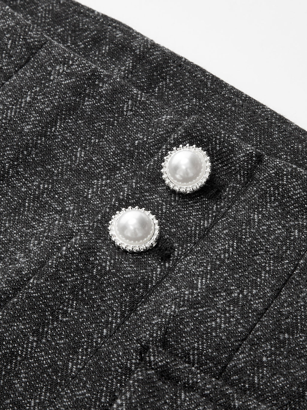 Pantalon plissé droit taille haute