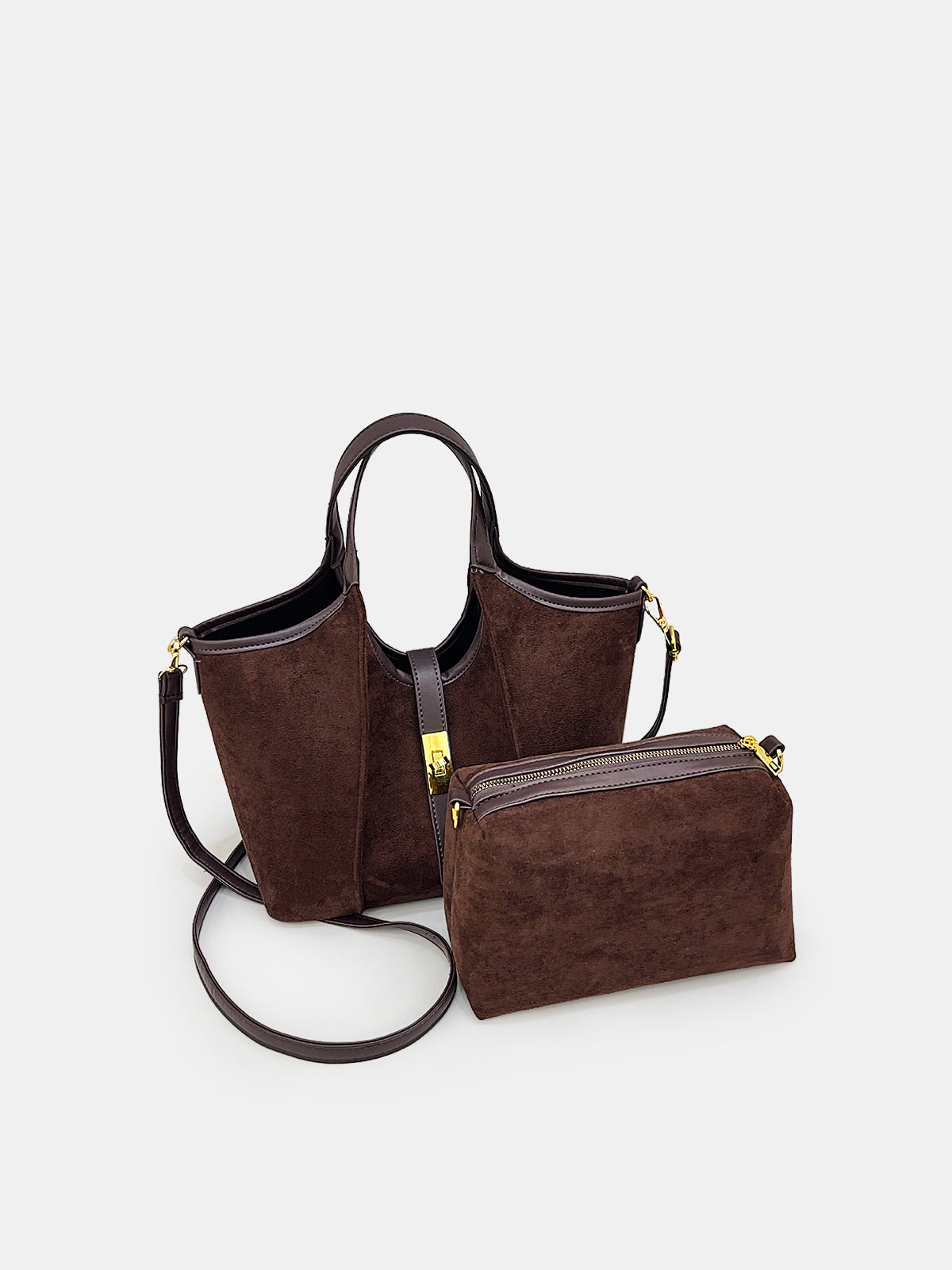 Sac à main à anse supérieure en daim d'inspiration vintage