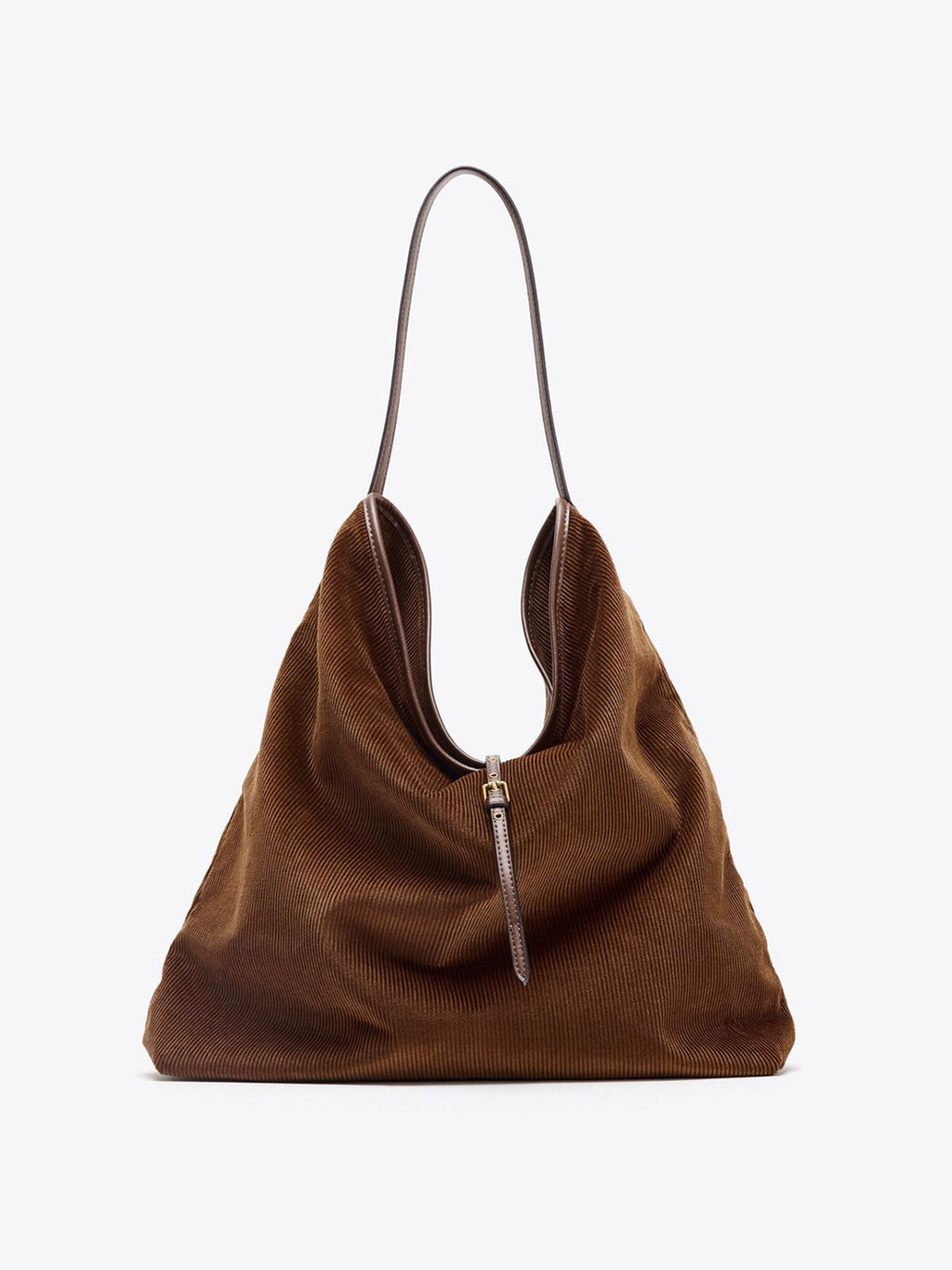Large-Capacity Corduroy Hobo Bag