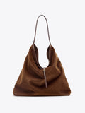 Large-Capacity Corduroy Hobo Bag