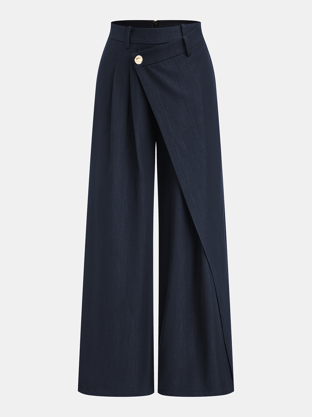 Asymmetrische weite Hose mit Schnallendetail