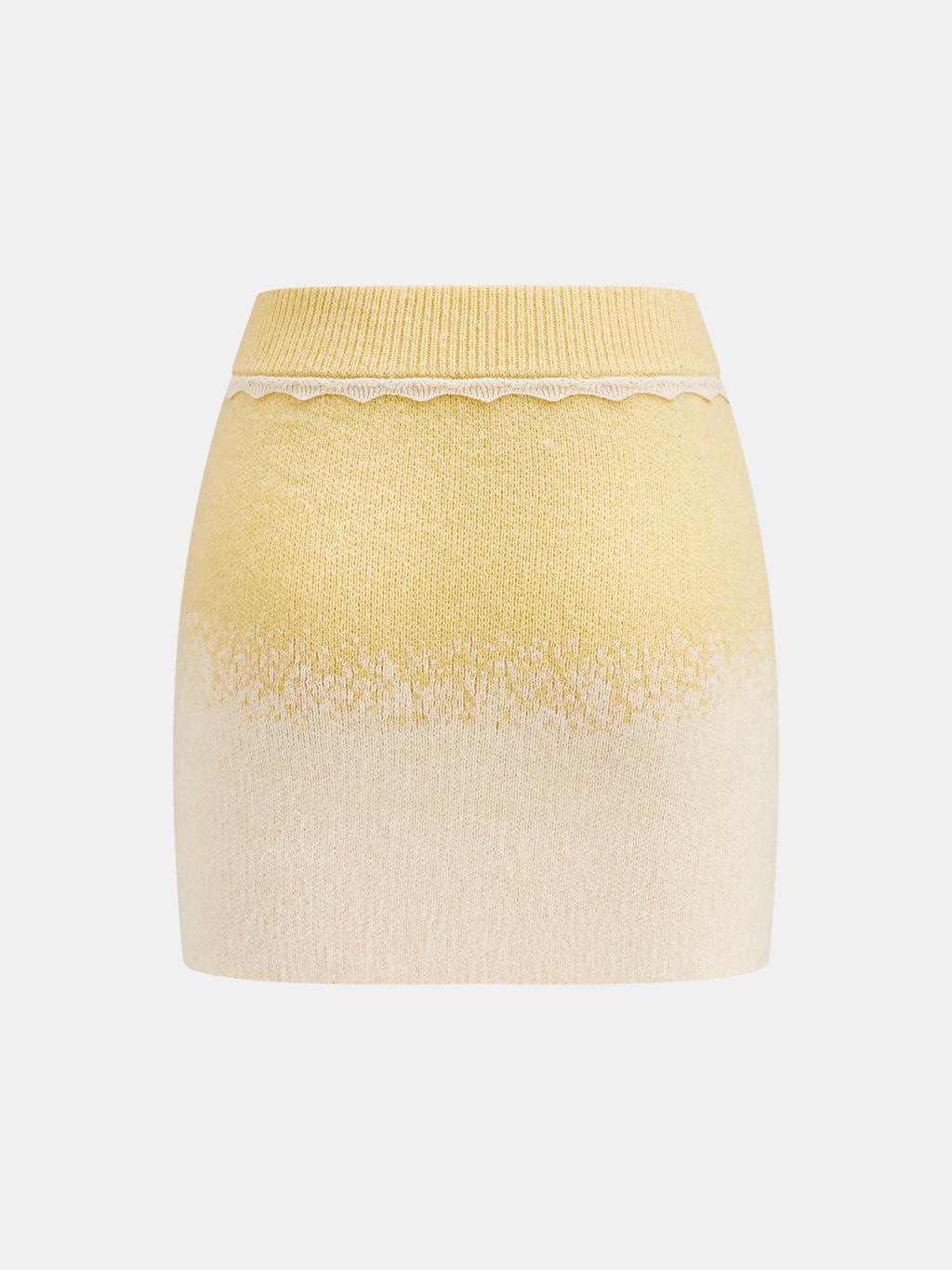 Ensemble haut tricoté ombré et mini-jupe