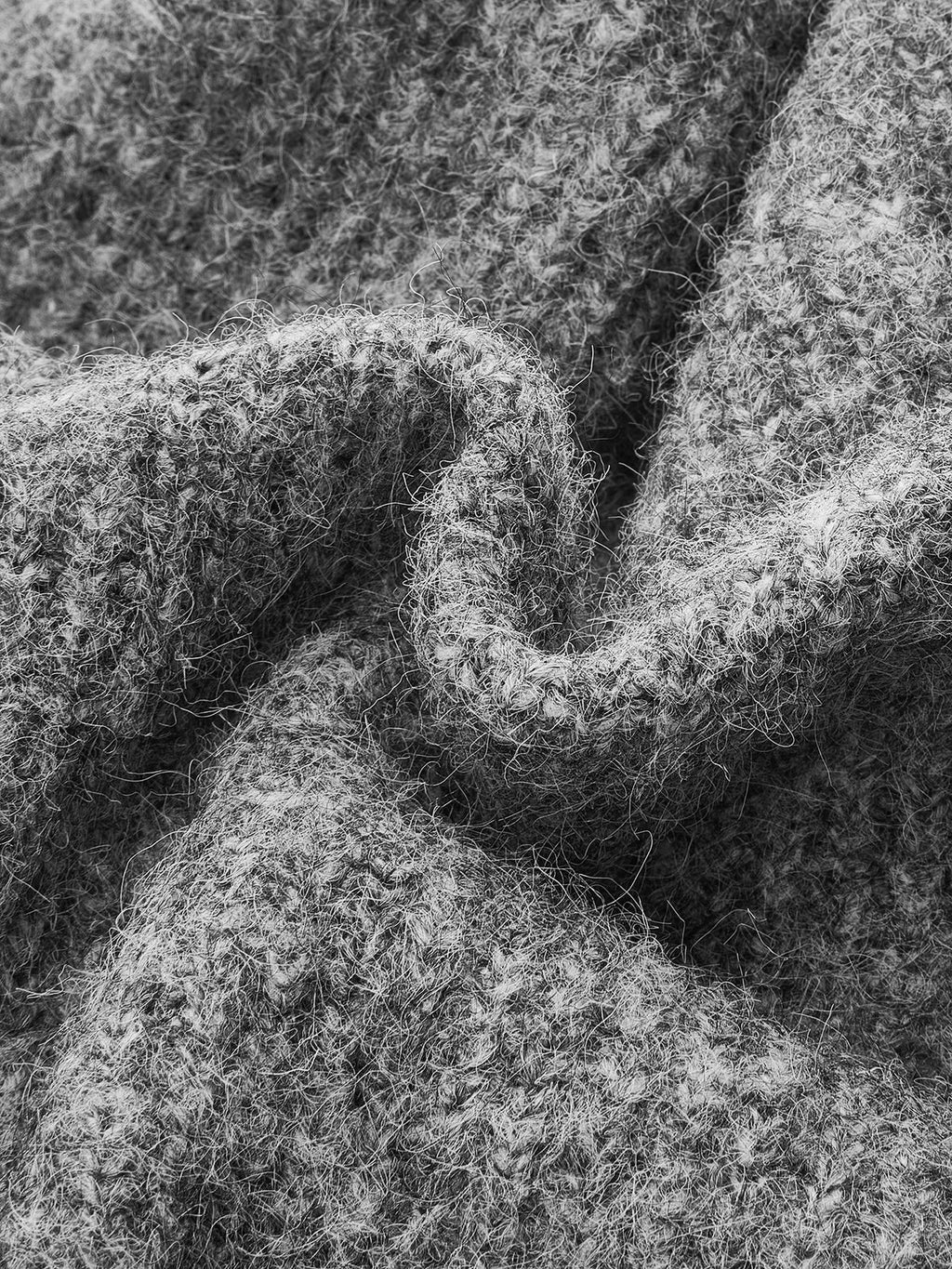 Ensemble deux pièces en maille mélangée de laine avec haut dos-nu croisé