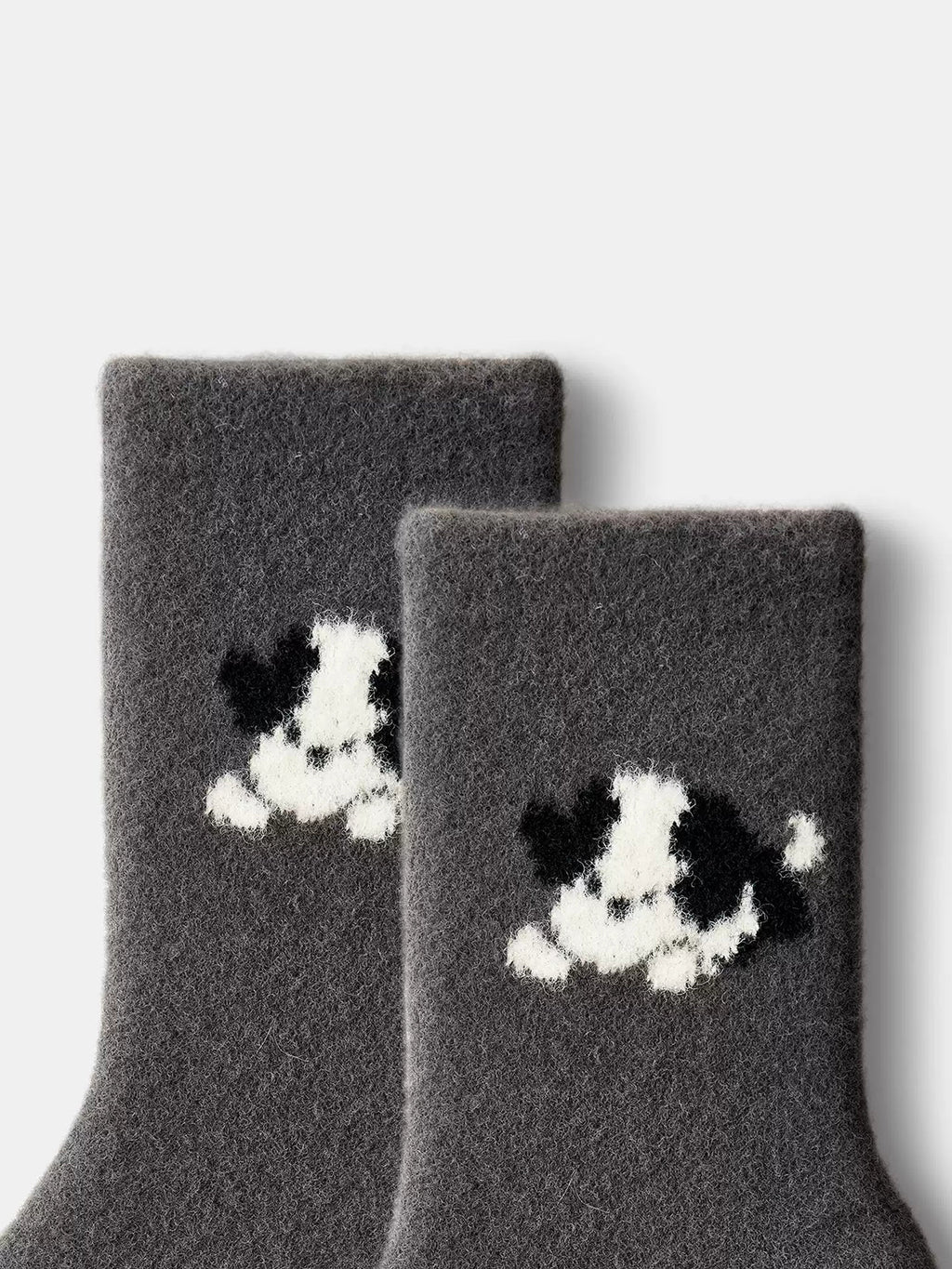 Chaussettes douillettes avec imprimé chiot
