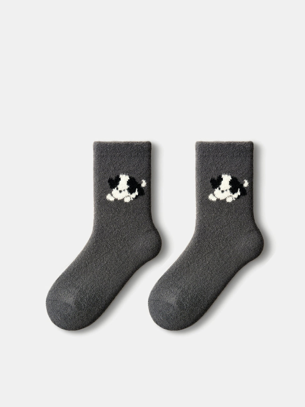 Chaussettes douillettes avec imprimé chiot