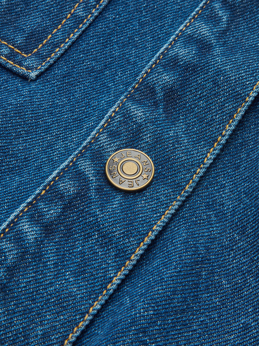 Veste en jean ceinturée avec détail poignets à nouer