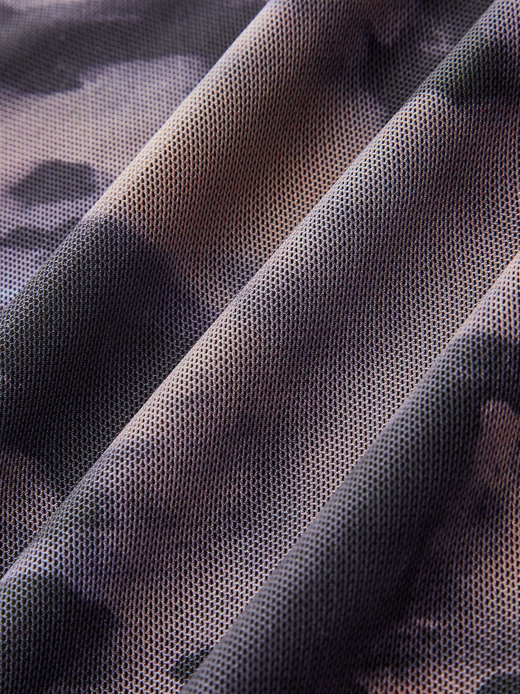 Batik-Maxikleid aus transparentem Stoff