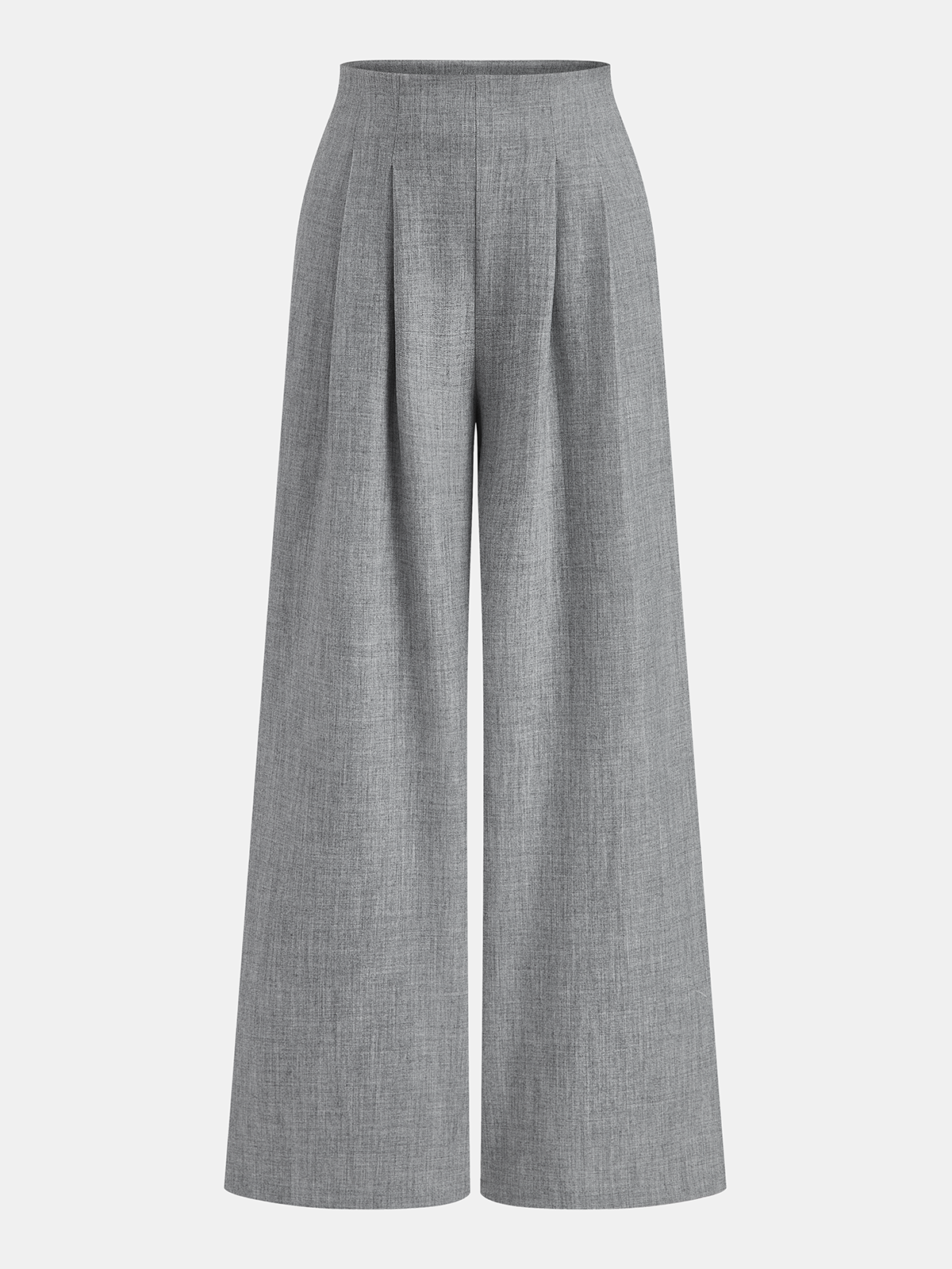 Pantalon plissé à jambes larges