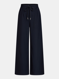Pantalon large à taille coulissante