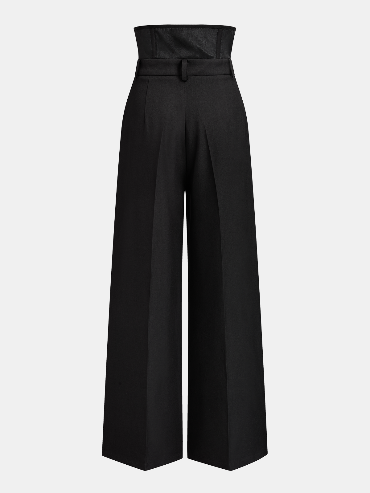 Korsett-Bund Falten Hose mit weitem Bein