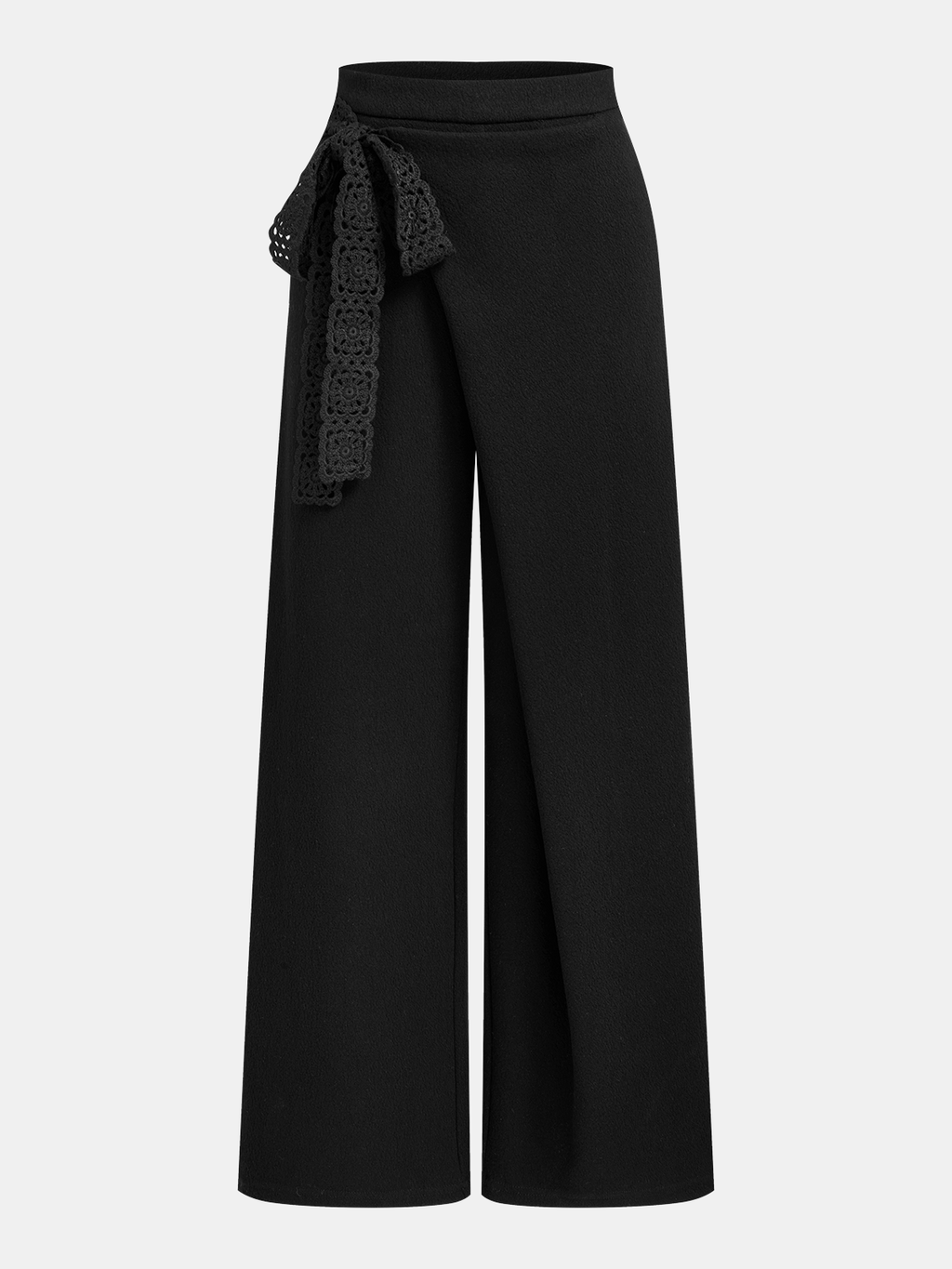 Asymmetrische Wide-Leg Hose aus Wollmix