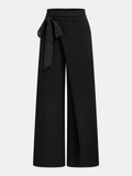 Asymmetrische Wide-Leg Hose aus Wollmix
