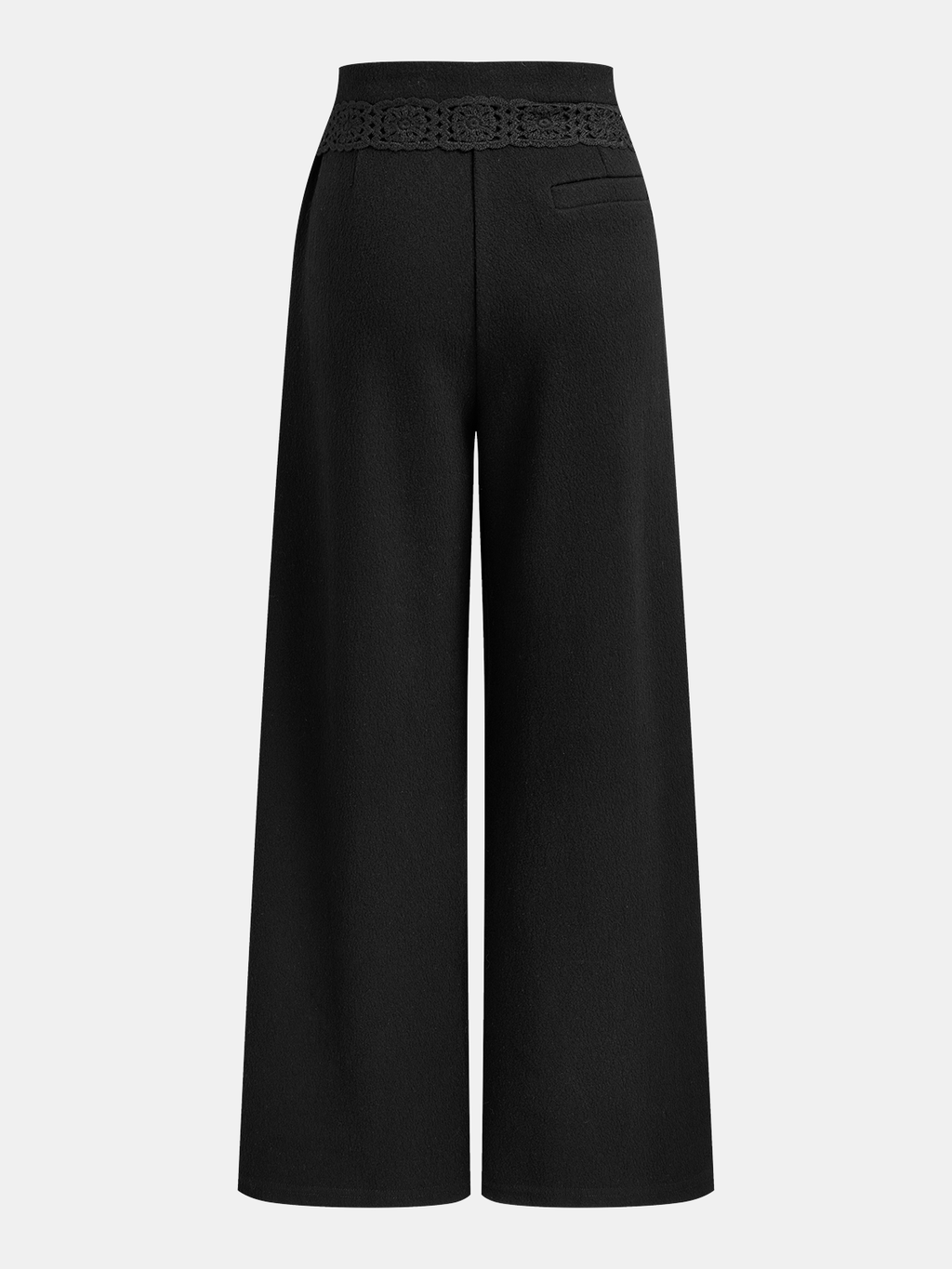 Asymmetrische Wide-Leg Hose aus Wollmix