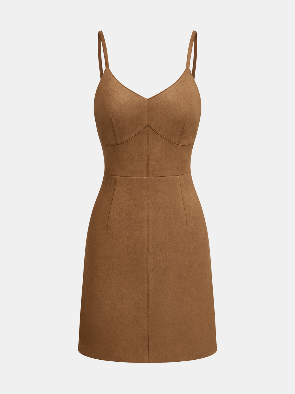 Mini-robe bustier effet daim