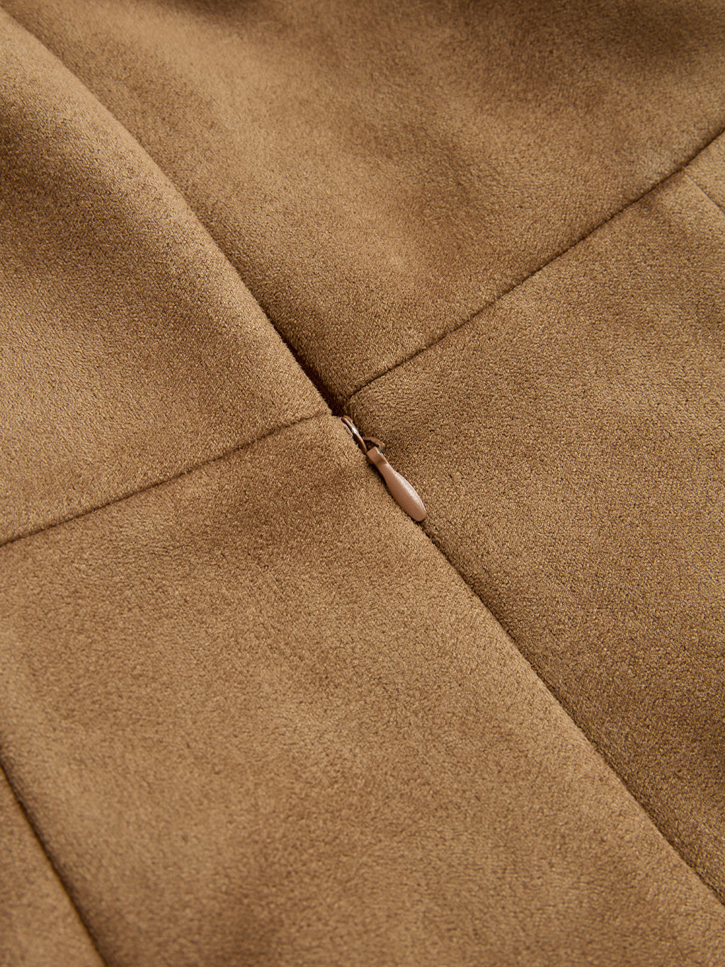 Mini-robe bustier effet daim