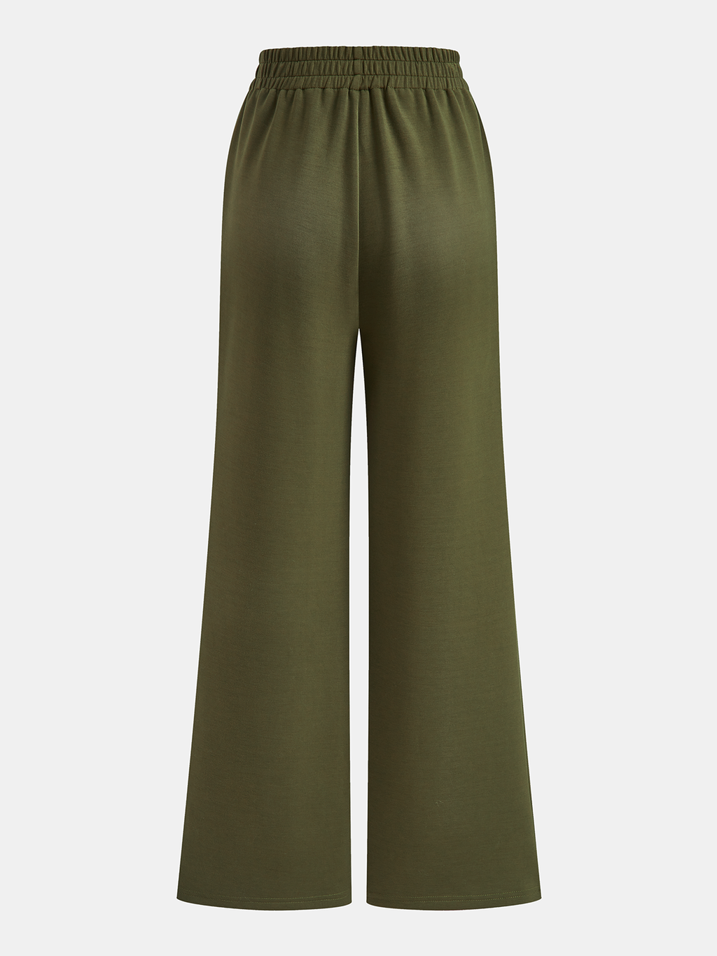 Belted Peplum Top & Wide-Leg Pants Set