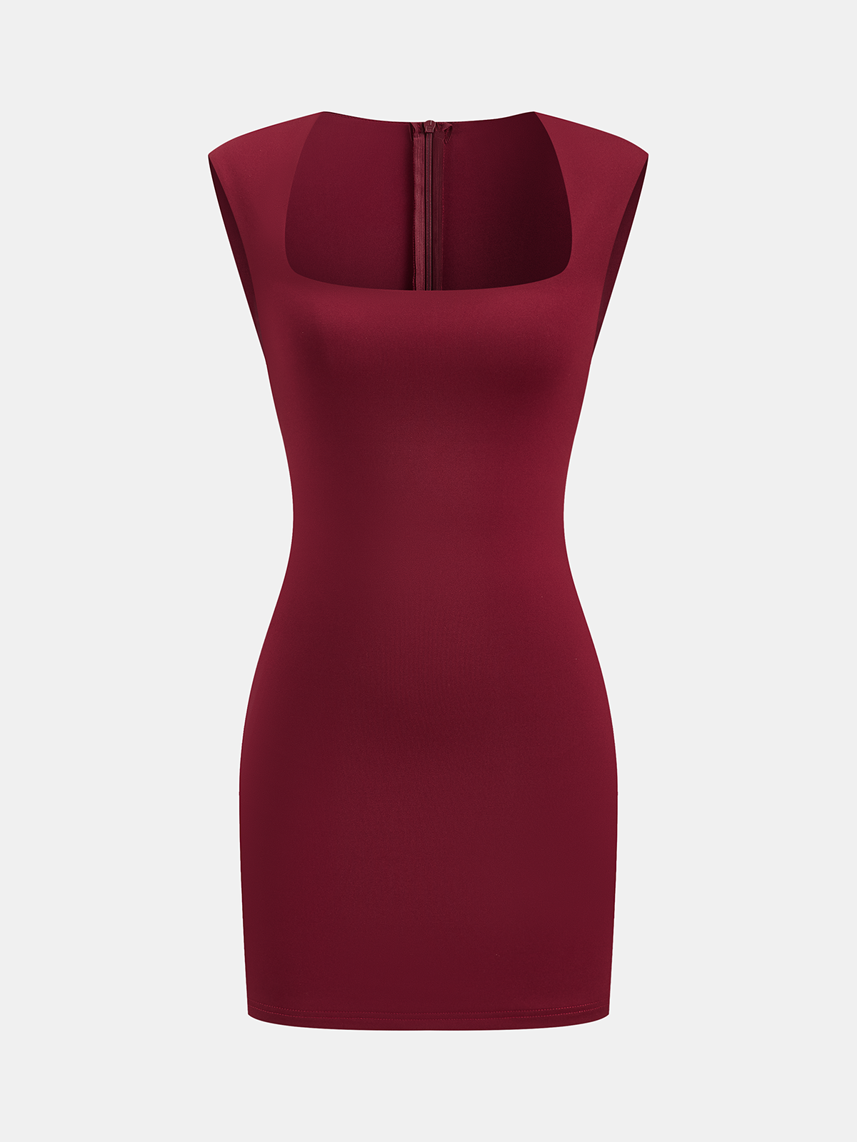 Robe sans manches à encolure carrée