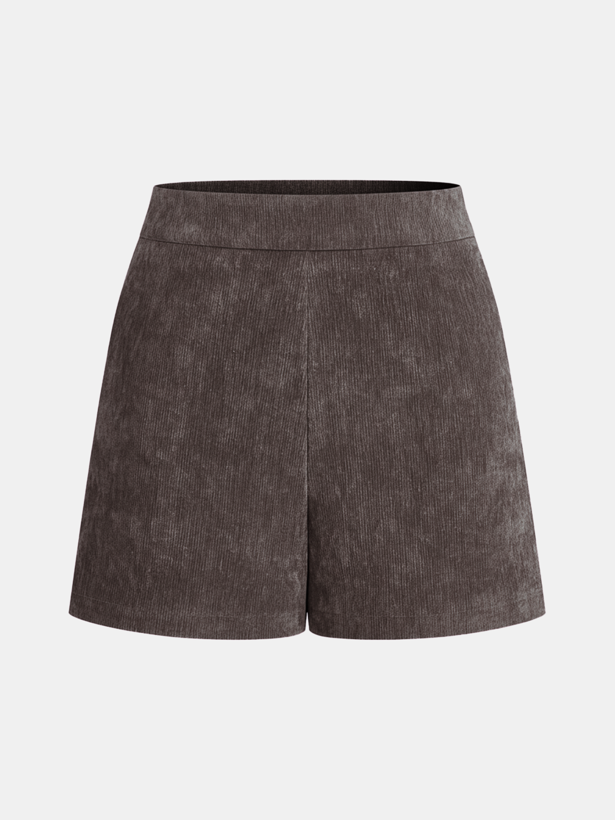 Short en velours taille haute
