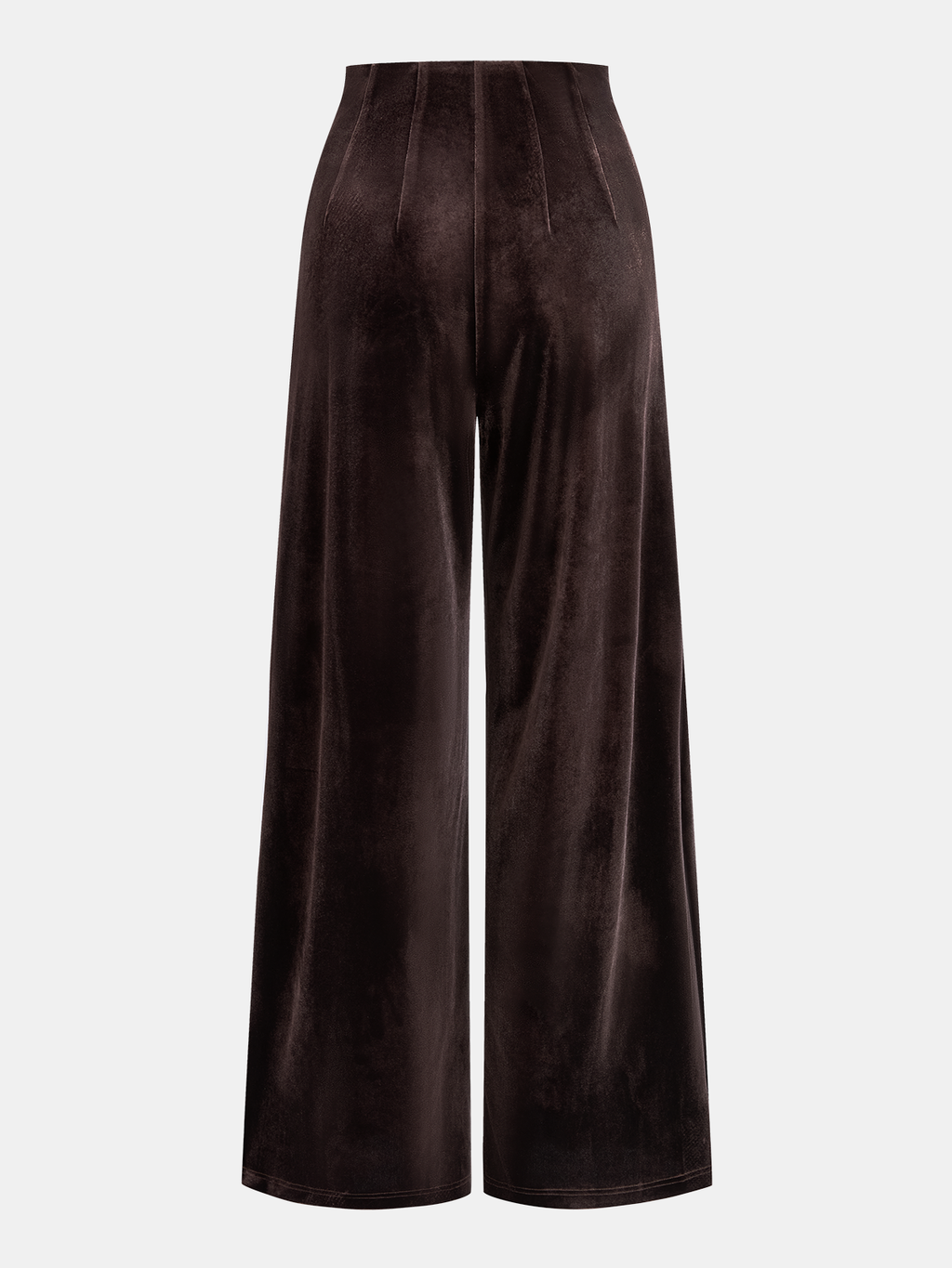 Pantalon large en velours à taille asymétrique