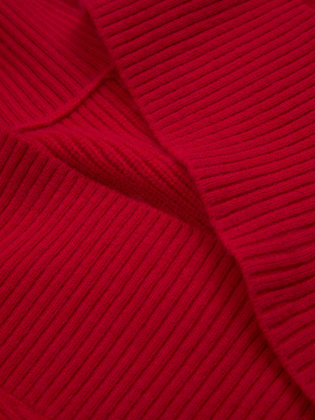 Geripptes Mini-Wickelkleid mit V-Ausschnitt