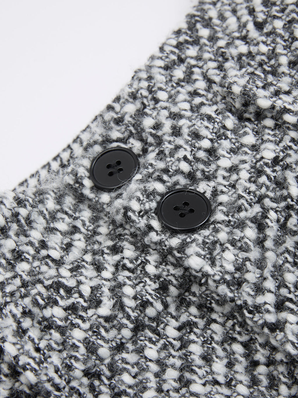Tweedhose aus Wollmischung mit doppeltem Bund