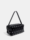 Sac porté épaule rigide clouté