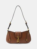 Curved Flap Shoulder Bag
