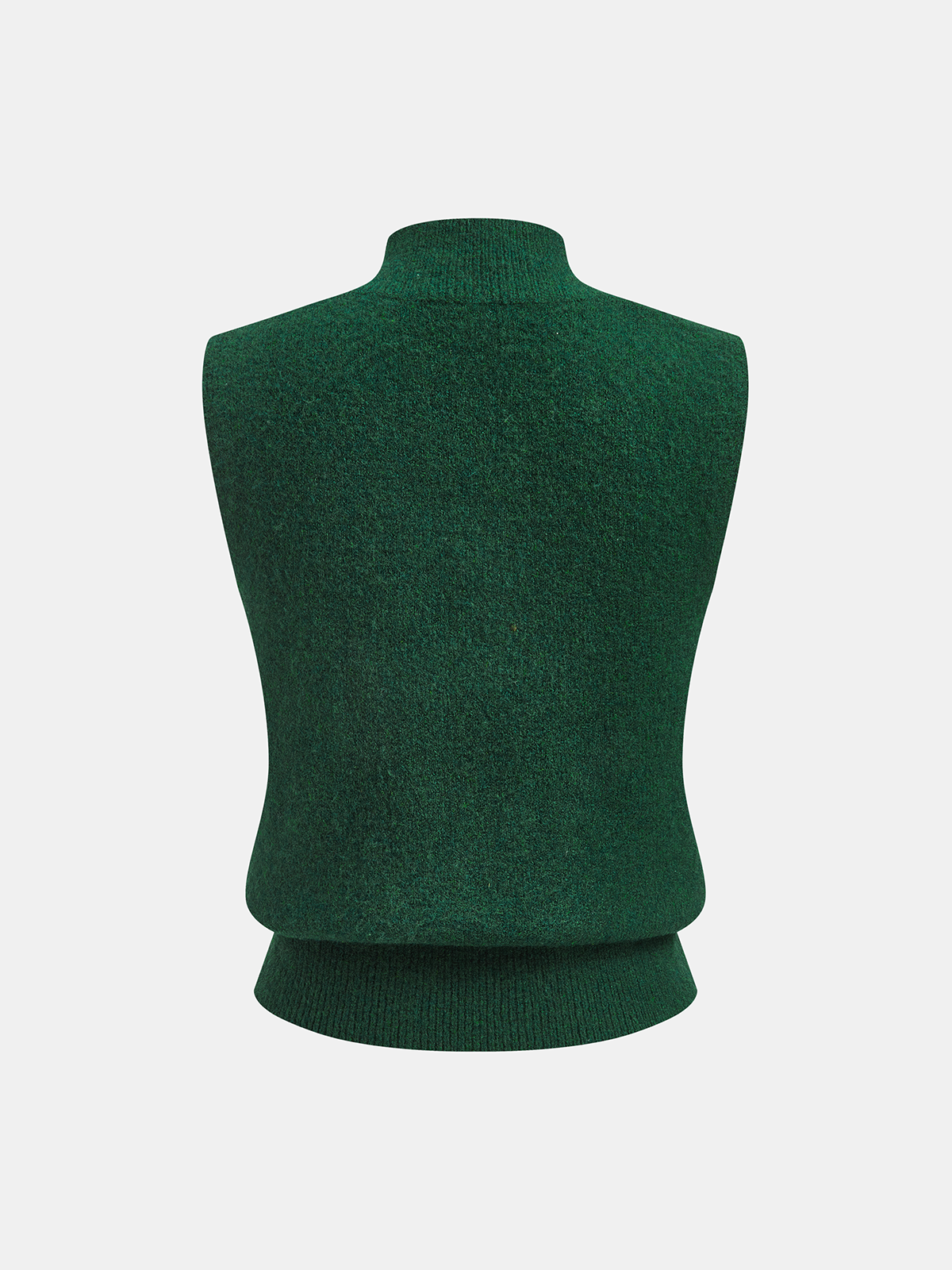Westen aus Wollmischgewebe mit Metall-Details und Mock-Neck