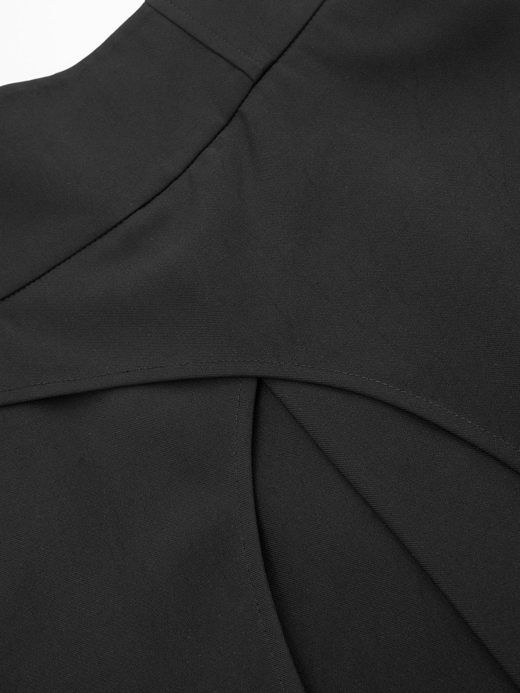 Pantalon large asymétrique taille haute