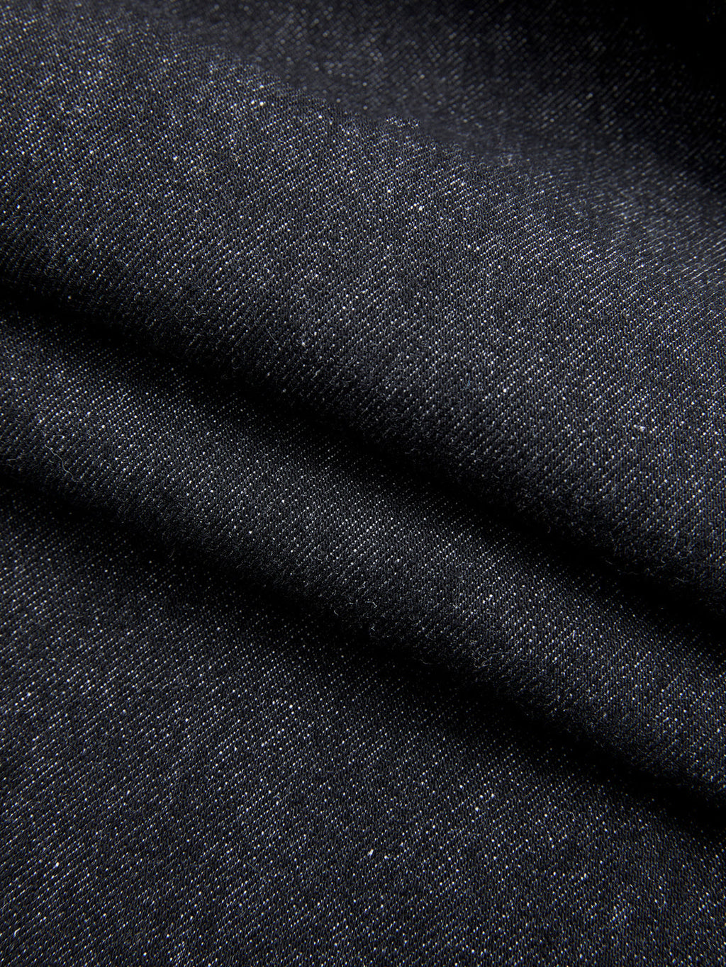 Jean droit asymétrique taille mi-haute en denim