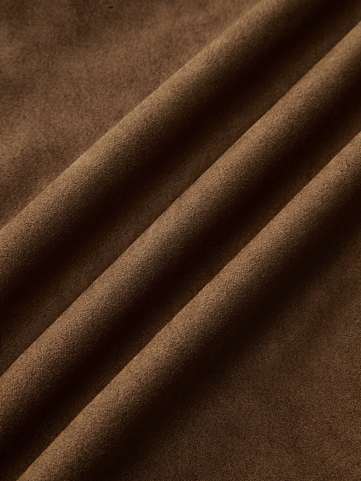 Jupe mi-longue effet daim avec empiècement en faux cuir