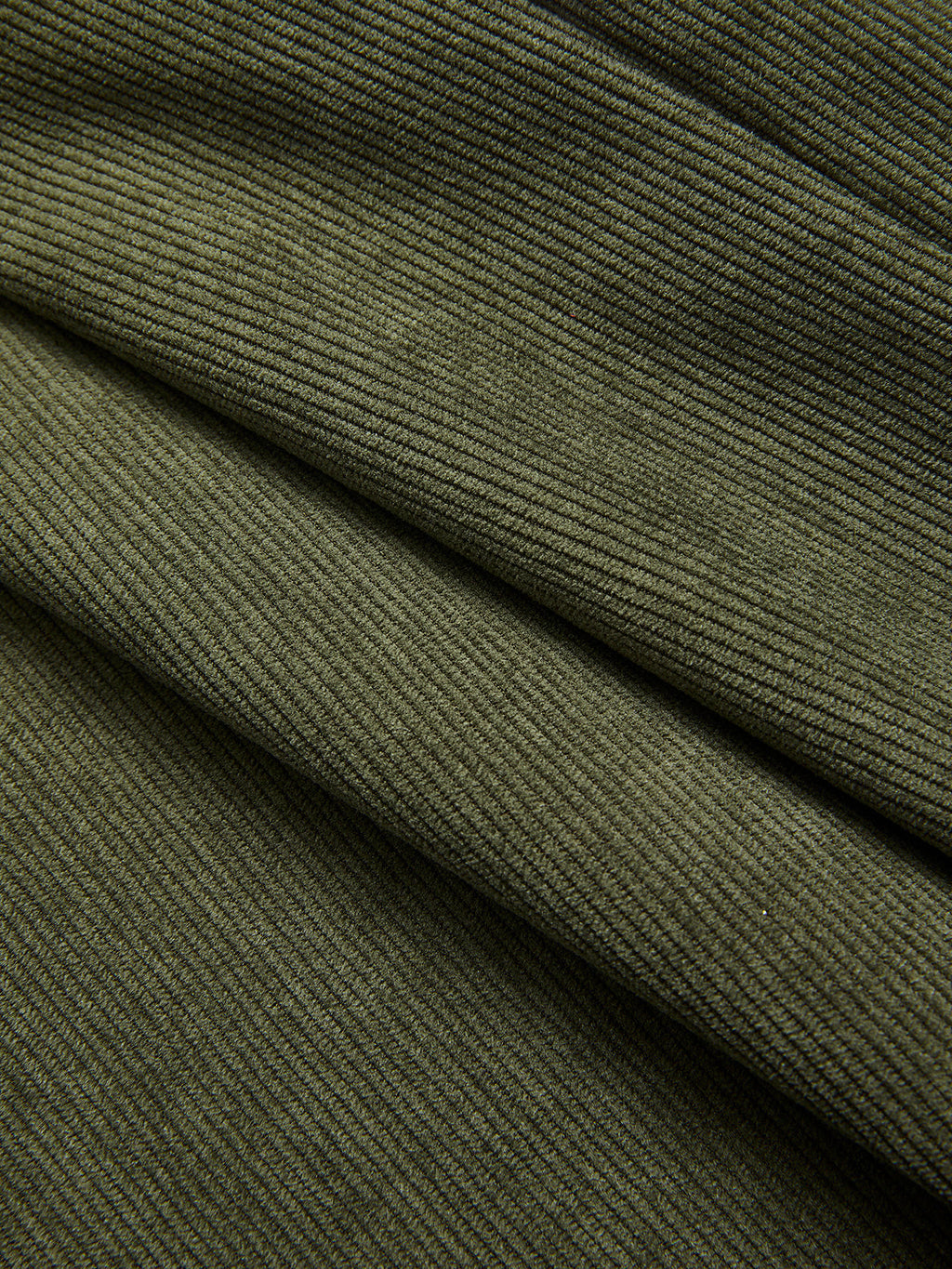 Pantalon large en velours côtelé taille haute