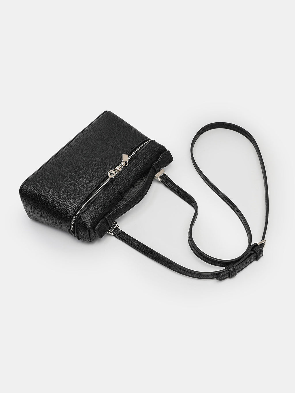 Sac bandoulière à poignée supérieure zippée