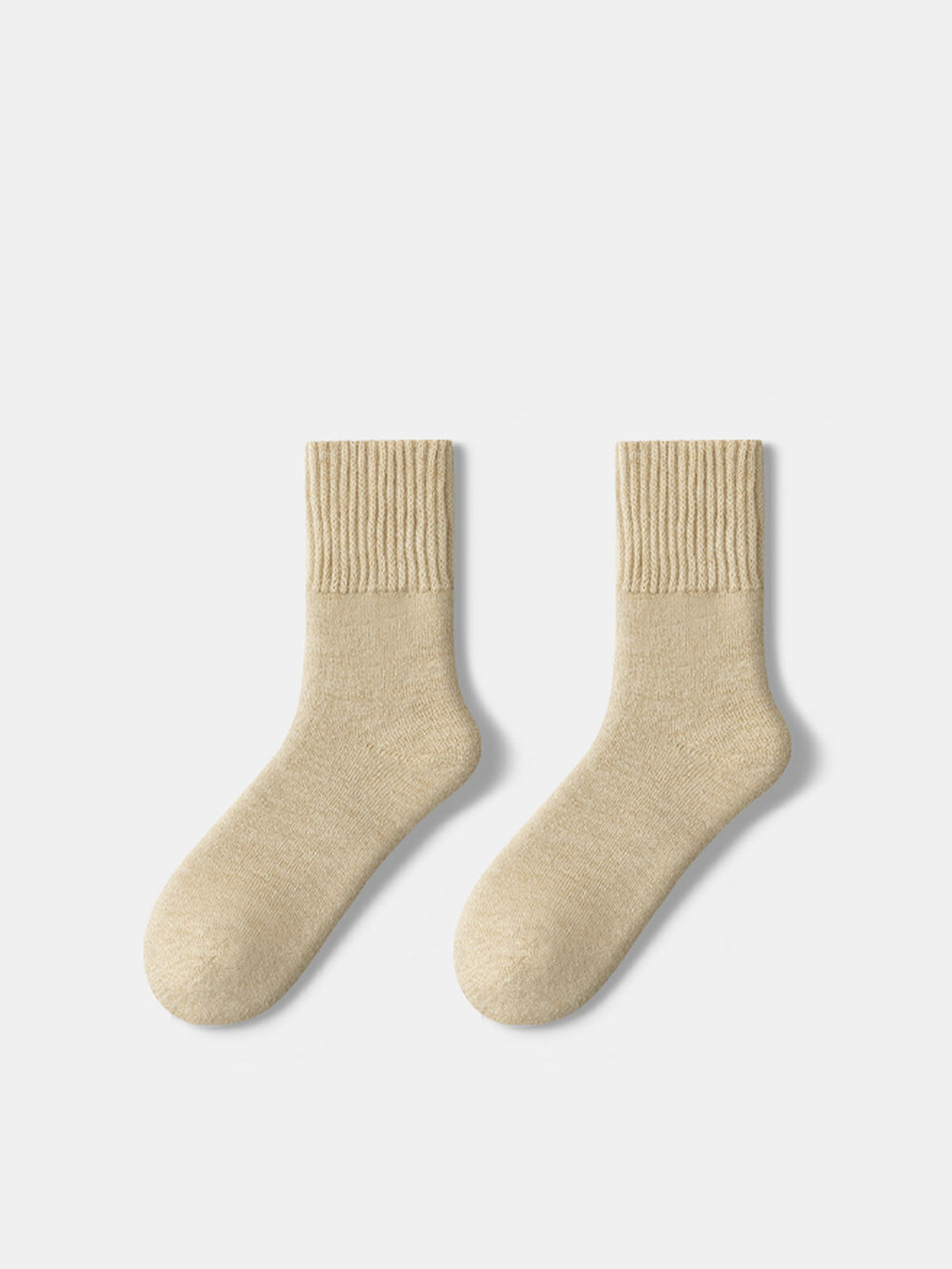 Chaussettes ras du cou en mélange de laine duveteuse