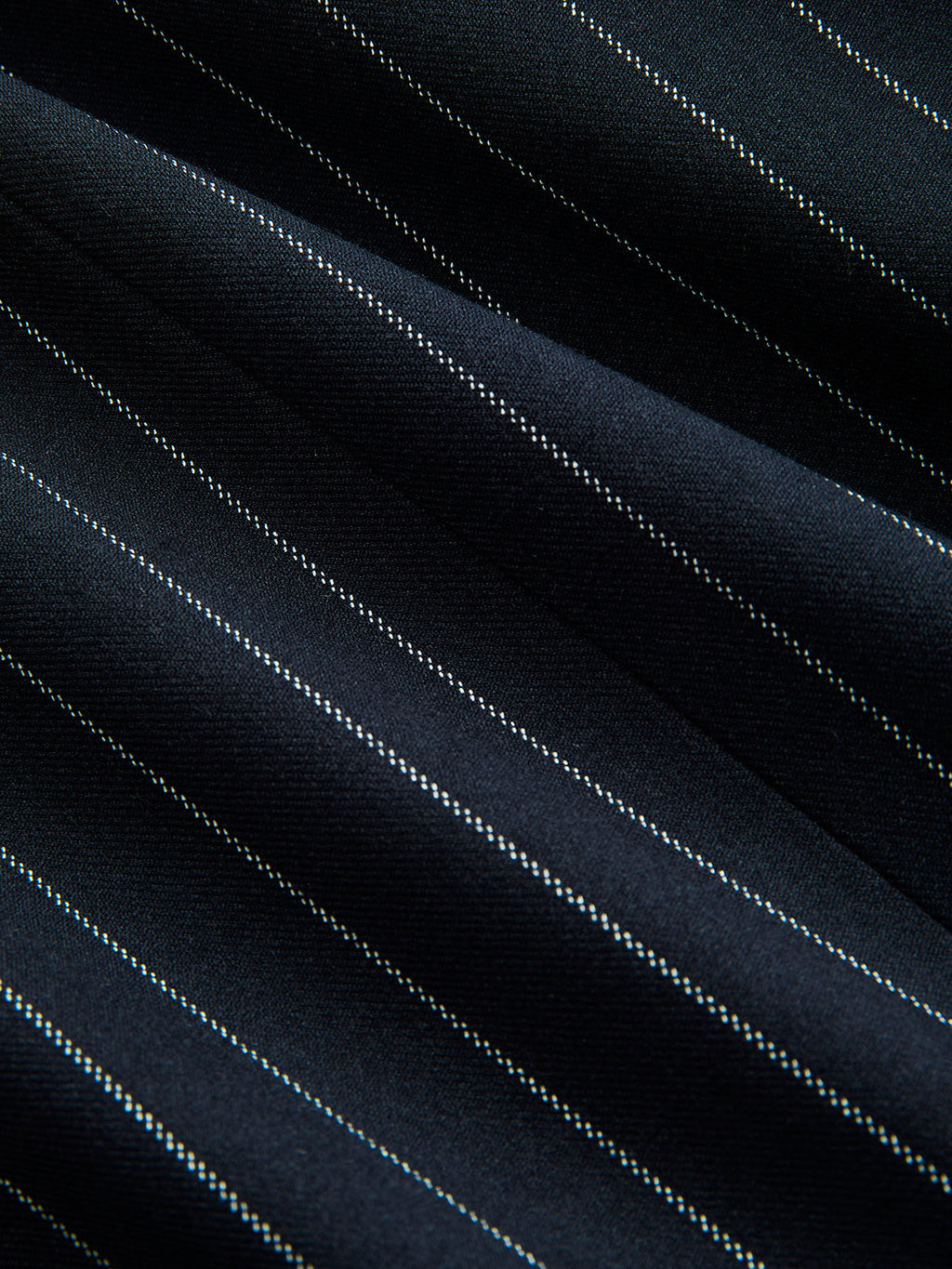 Pinstriped Belted Blazer