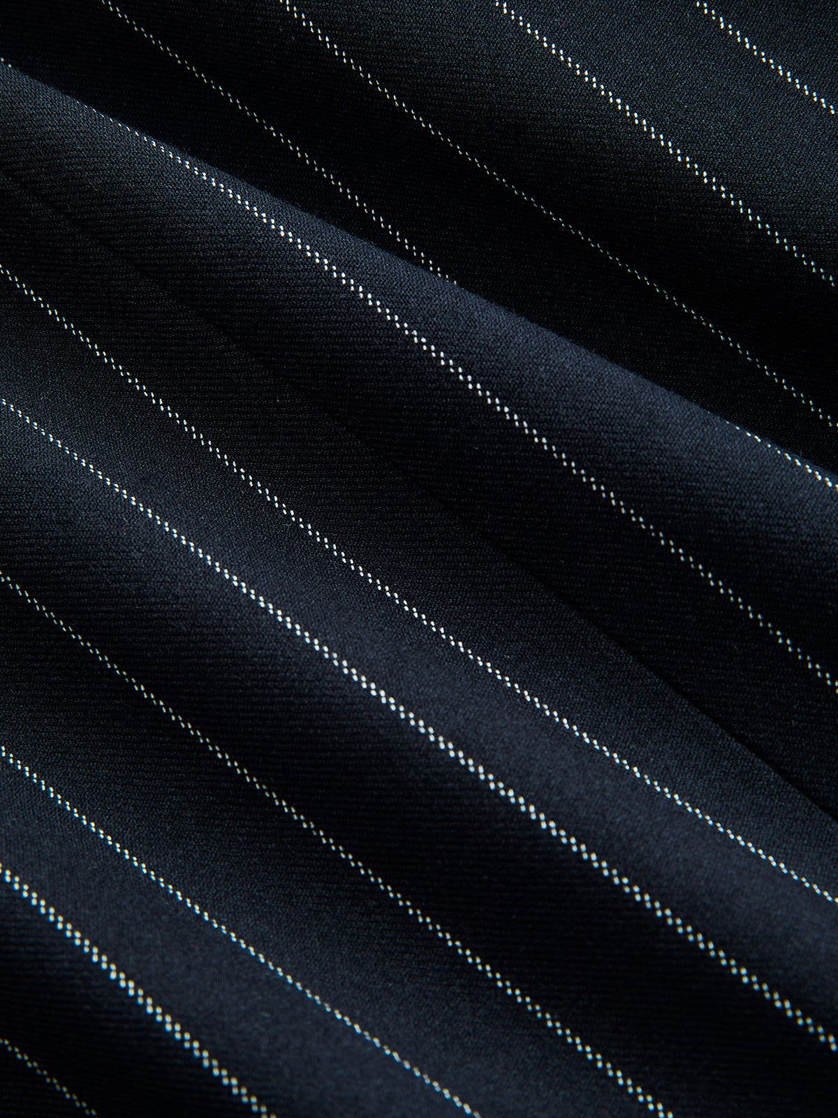 Pinstriped Belted Blazer
