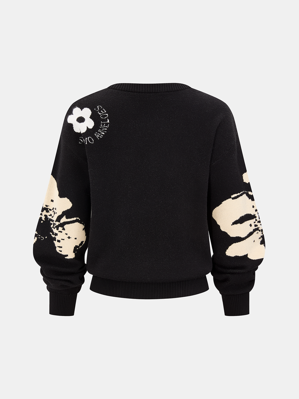 Pullover mit Blumenmuster und Rundhalsausschnitt