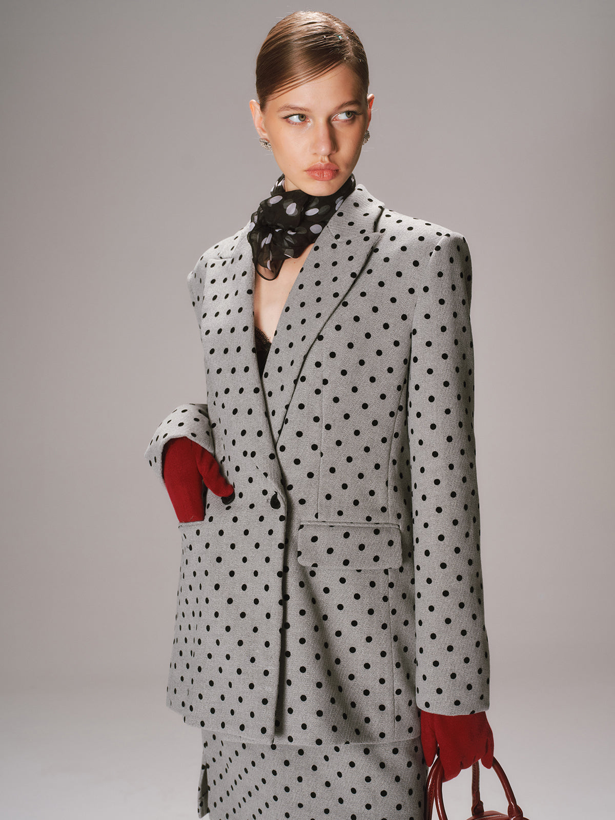 Blazer croisé à pois