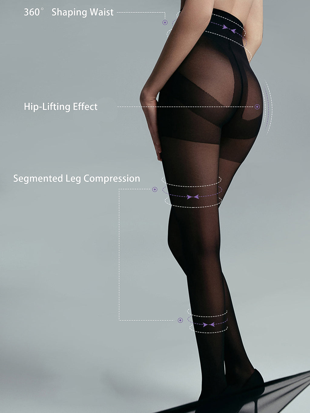 Hauchdünne transparente Strumpfhose