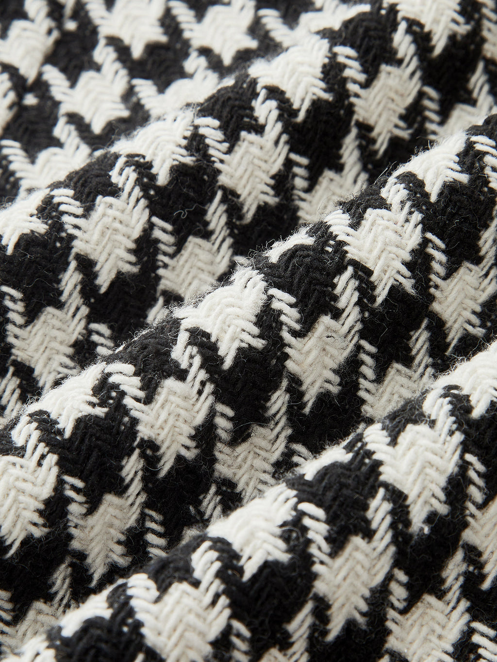 Haut péplum bustier ceinturé à motif pied-de-poule